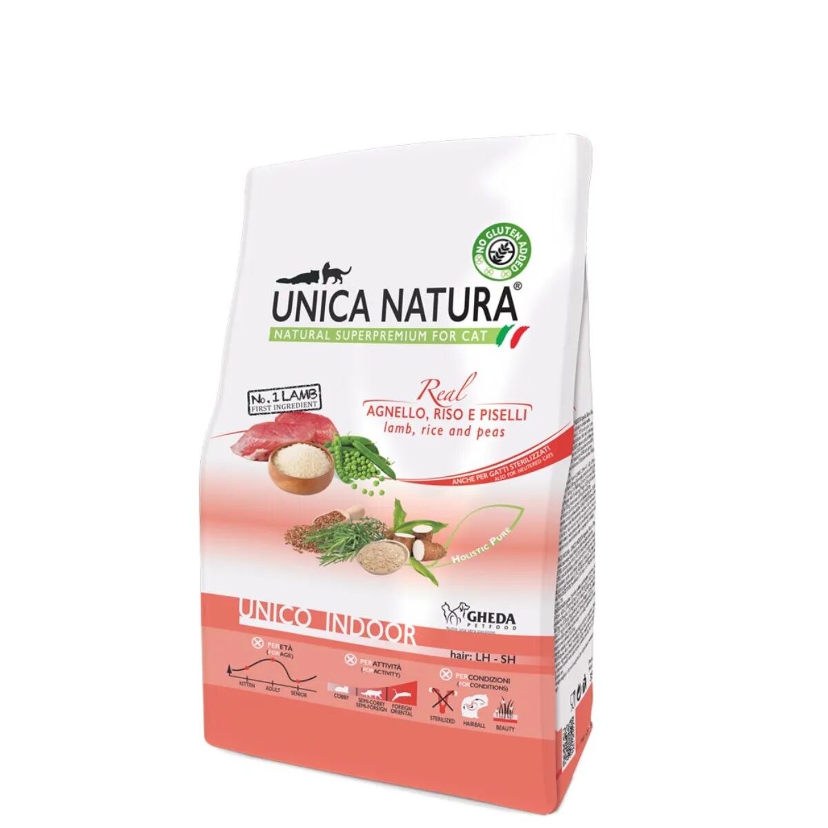 UNICA Natura Indoor Miel și Orez hrană uscată pisici 1.5kg