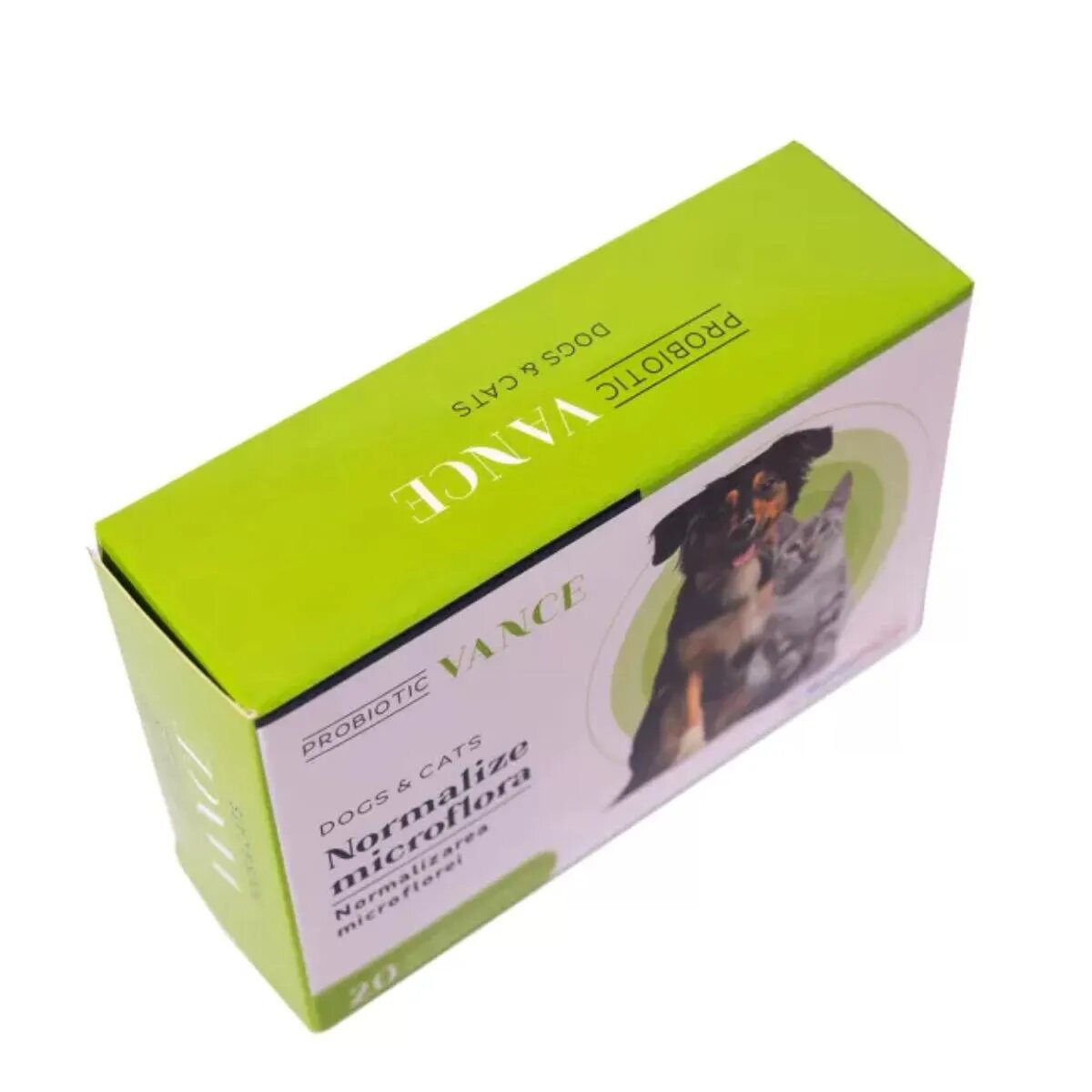 VANCE Probiotic Normalizarea Microflorei supliment sistem digestiv câini și pisici capsule Probiotic Normalizarea Microflorei XS-XL supliment sistem digestiv câini și pisici cutie 30 capsule