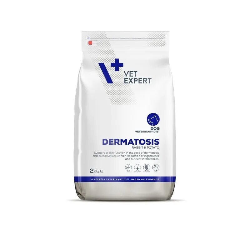 VET EXPERT 4T Veterinary Diet Dermatosis Dog Iepure si Cartofi 2 Kg