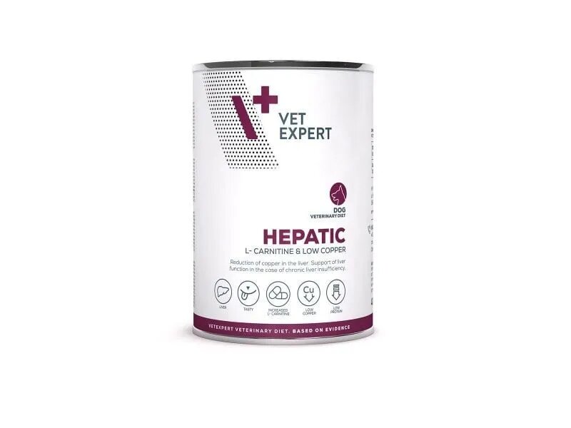 VET EXPERT 4T Veterinary Diet Hepatic Dog Pui Conserva 400 g