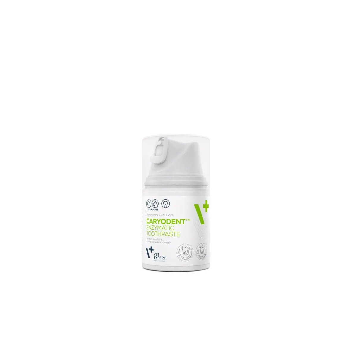 VET EXPERT Caryodent Enzymatic Toothpaste pastă de dinți gel câini și pisici anti-tartru împrospătarea respirației flacon 50ml