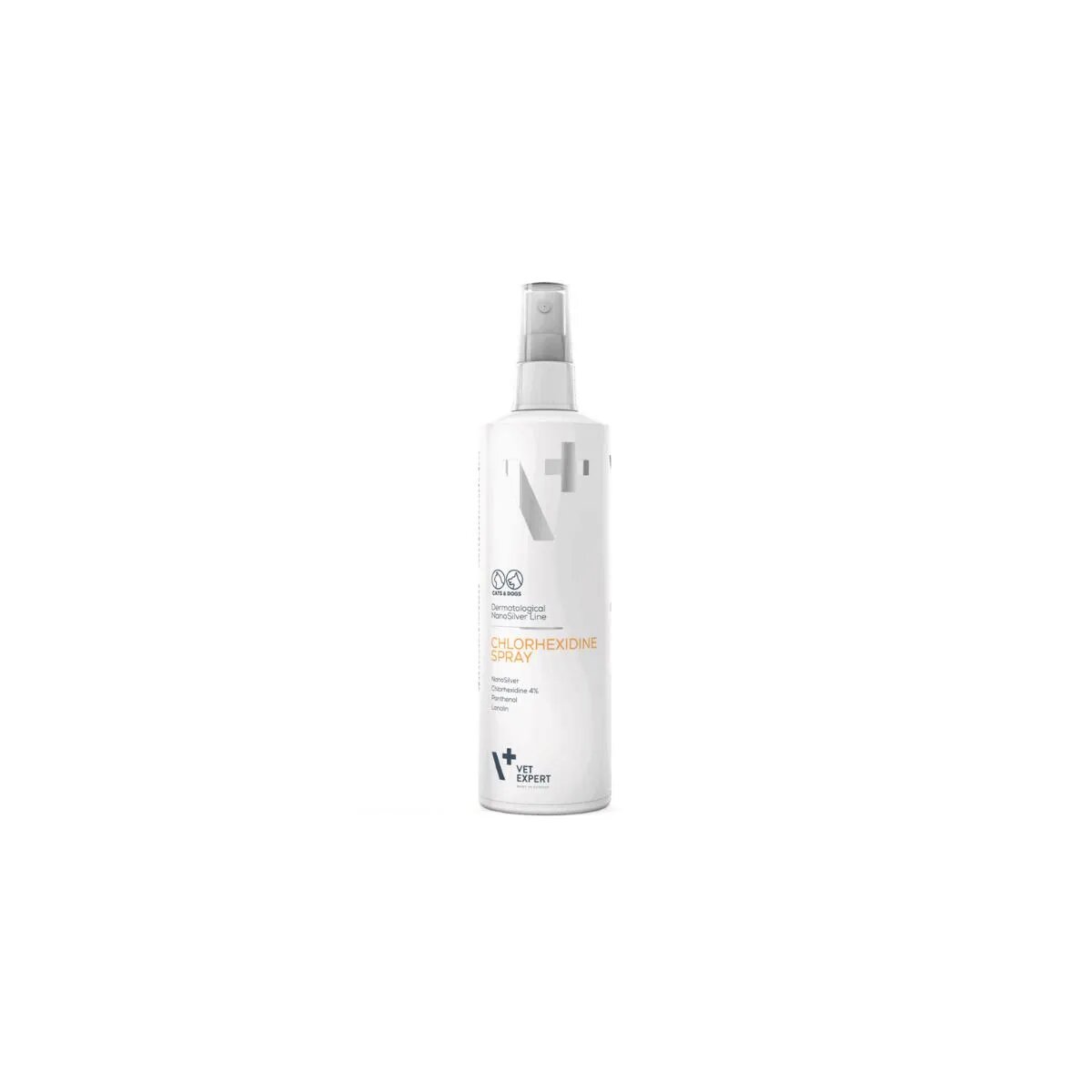 VET EXPERT Chlorhexidine 4% îngrijire răni spray câini și pisici antibacterian calmant flacon cu aplicator 100ml