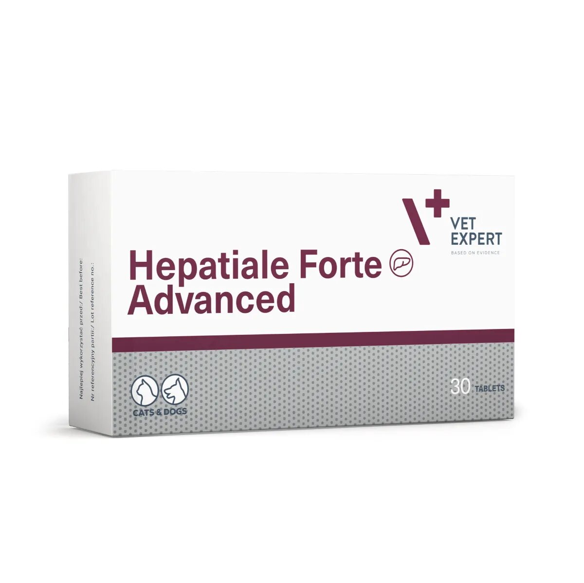 VET EXPERT Hepatiale Forte Advanced supliment sistem hepatic câini comprimate Hepatiale Forte Advanced XS-XL supliment sistem hepatic câini și pisici cutie 30 comprimate