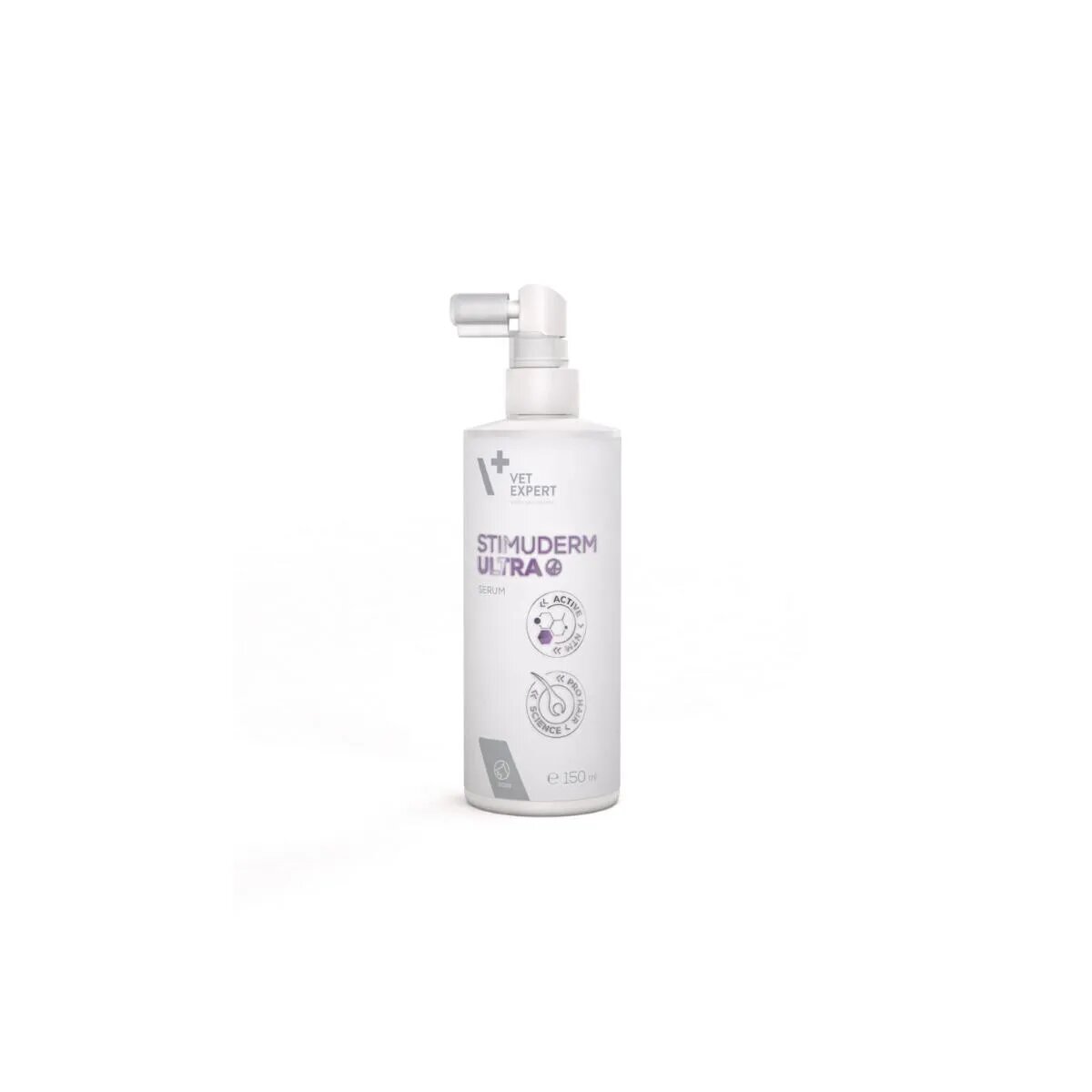 VET EXPERT Stimuderm Ultra Serum tratament adjuvant soluție câini și pisici anti-năpârlire antibacteriană / antifungică flacon cu aplicator 75ml