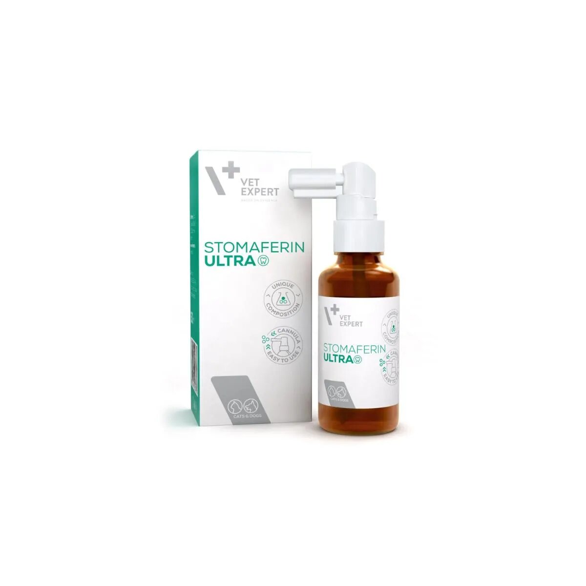 VET EXPERT Stomaferin Ultra igienă orală gel câini și pisici anti-tartru antibacterian flacon cu aplicator 30ml