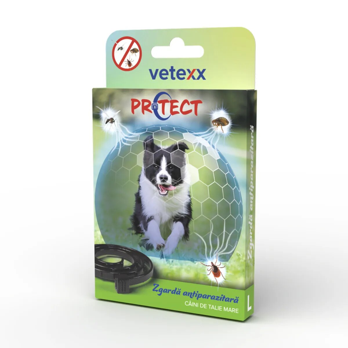 Vetexx Protect deparazitare externă câini zgardă Protect deparazitare externă câini M-L zgardă 75 cm 1buc