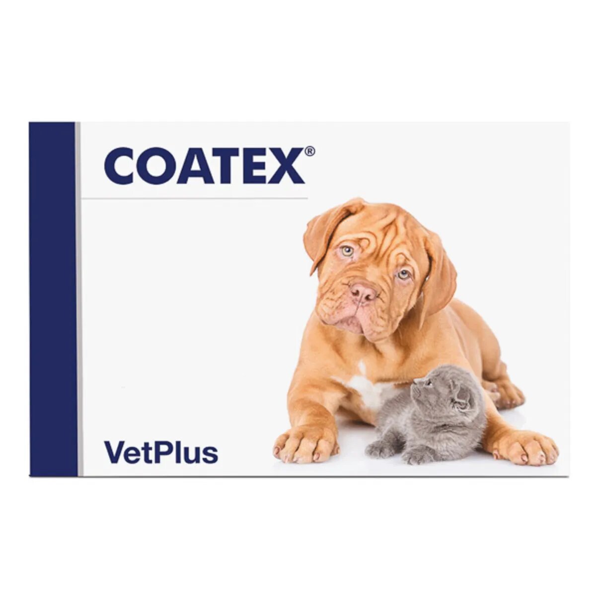 Vetplus Coatex supliment piele & blană câini capsule Coatex XS-XL supliment piele & blană câini și pisici cutie 60 capsule