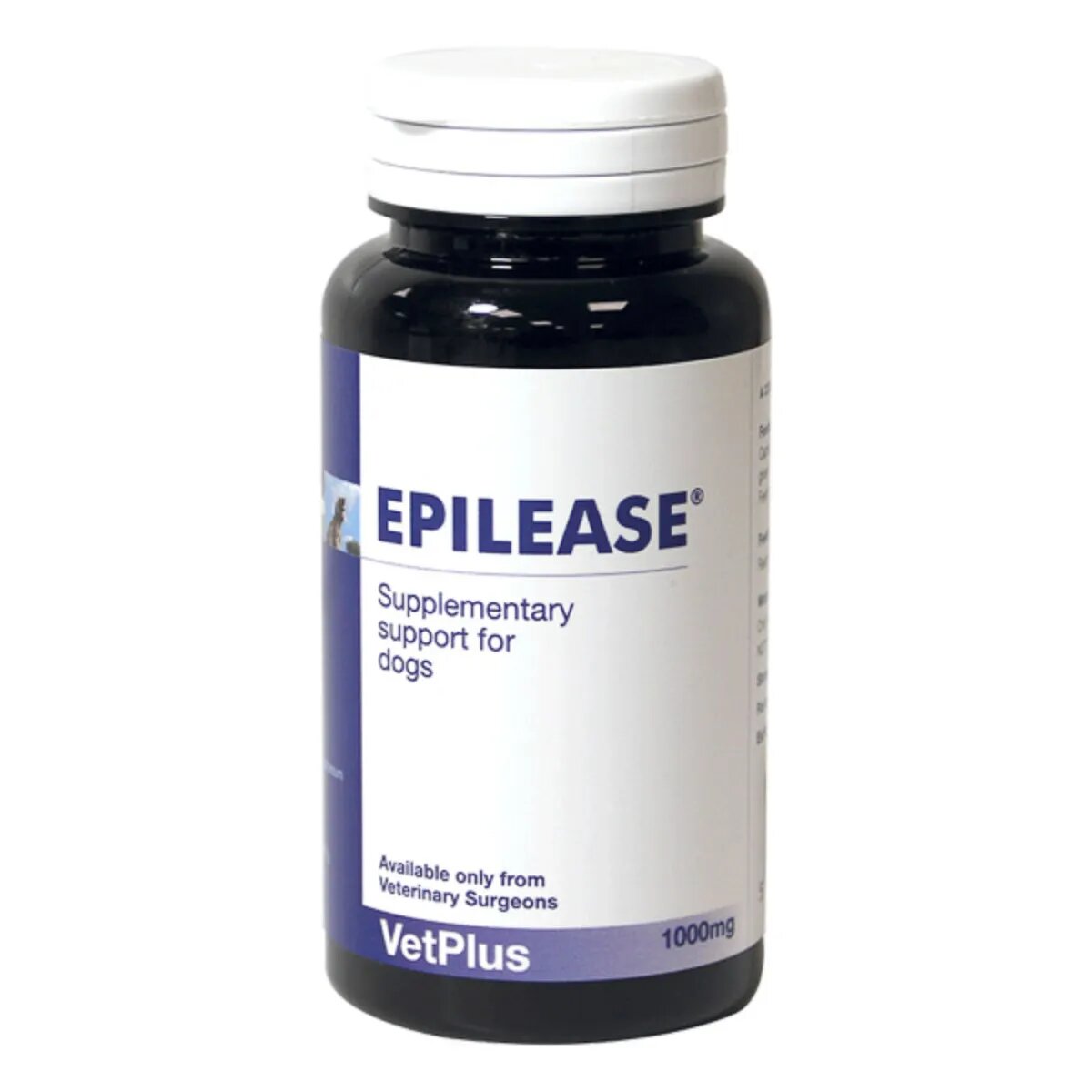 Vetplus Epilease 1000mg supliment sistem nervos & calmante câini capsule Epilease 100mg XS-XL supliment sistem nervos & calmante câini cutie 60 capsule