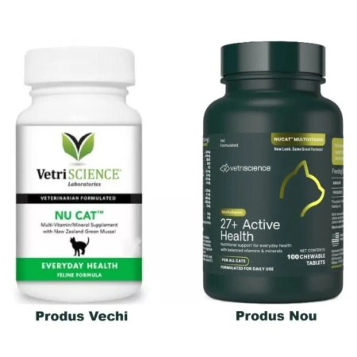 VETRISCIENCE 27+ Active Health multivitamine pisici comprimate masticabile 27+ Active Health multivitamine pisici flacon 100 comprimate masticabile