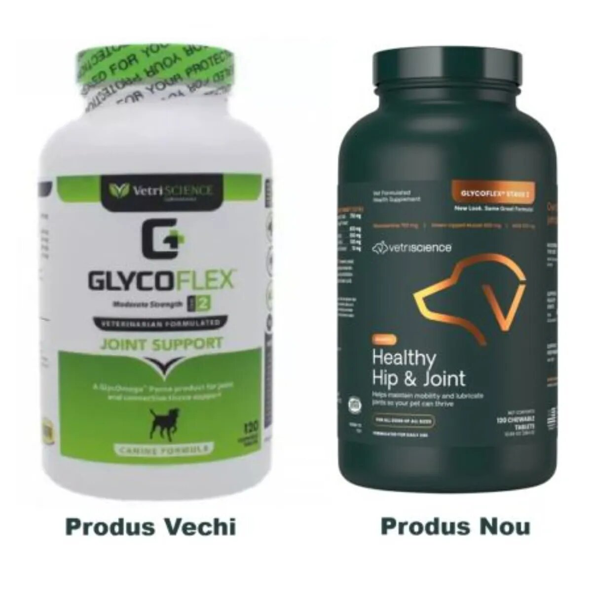 VETRISCIENCE Healthy Hip & Joint (Glycoflex stage2) supliment sistem articular câini comprimate masticabile Healthy Hip & Joint (Glycoflex stage2) XS-XL supliment sistem articular câini flacon 120 comprimate masticabile
