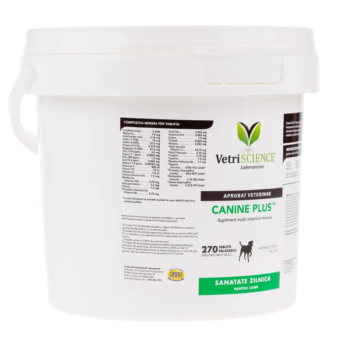 VETRISCIENCE VETRI SCIENCE Canine Plus Ca/P multivitamine câini 270tbl masticabile