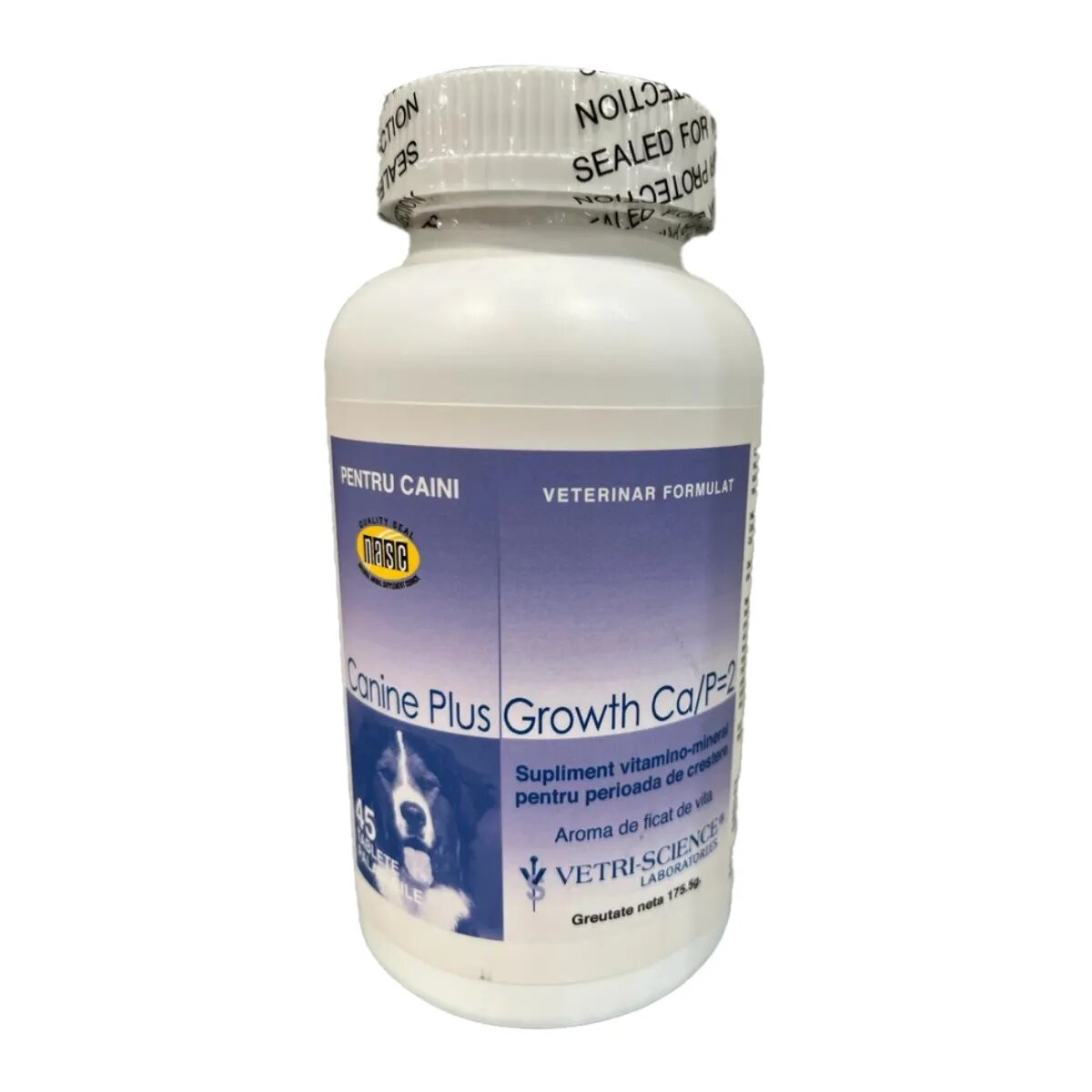 VETRISCIENCE VETRI SCIENCE Canine Plus Growth Ca/P suplimente creștere și vitalitate câini 45tbl masticabile