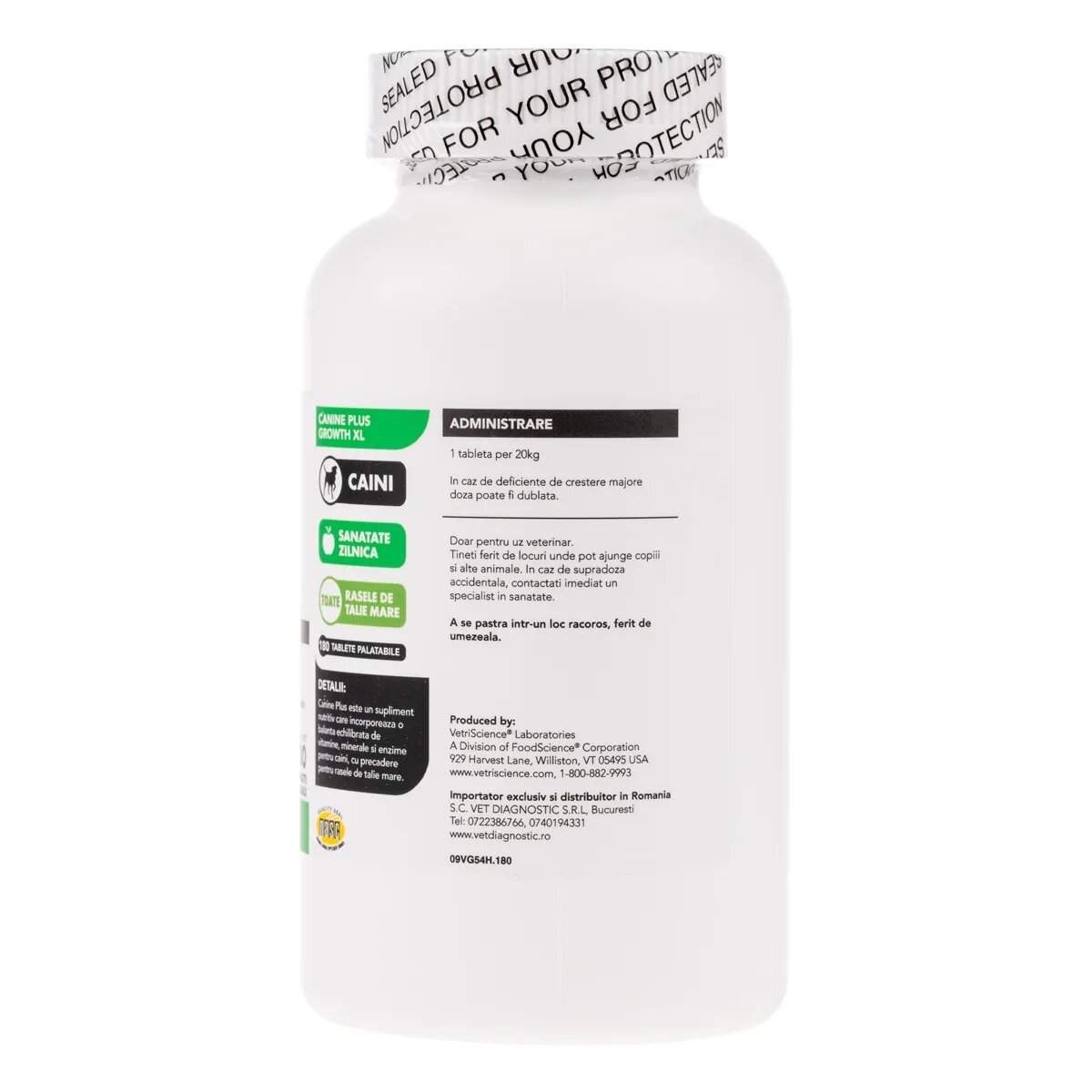VETRISCIENCE VETRI SCIENCE Canine Plus Growth XL suplimente creștere câini 180tbl masticabile