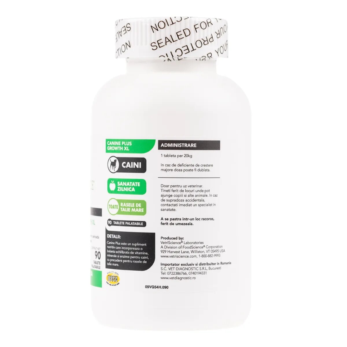 VETRISCIENCE VETRI SCIENCE Canine Plus Growth XL suplimente creștere câini 90tbl masticabile