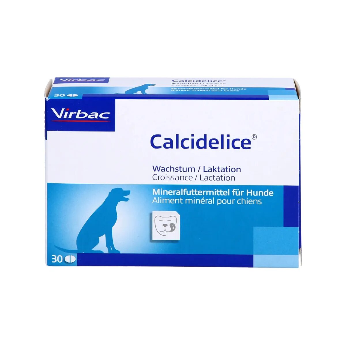 Virbac Calcidelice supliment sistem osos sistem articular câini junior comprimate Calcidelice XS-XL supliment sistem osos sistem articular câini junior blister 30 comprimate