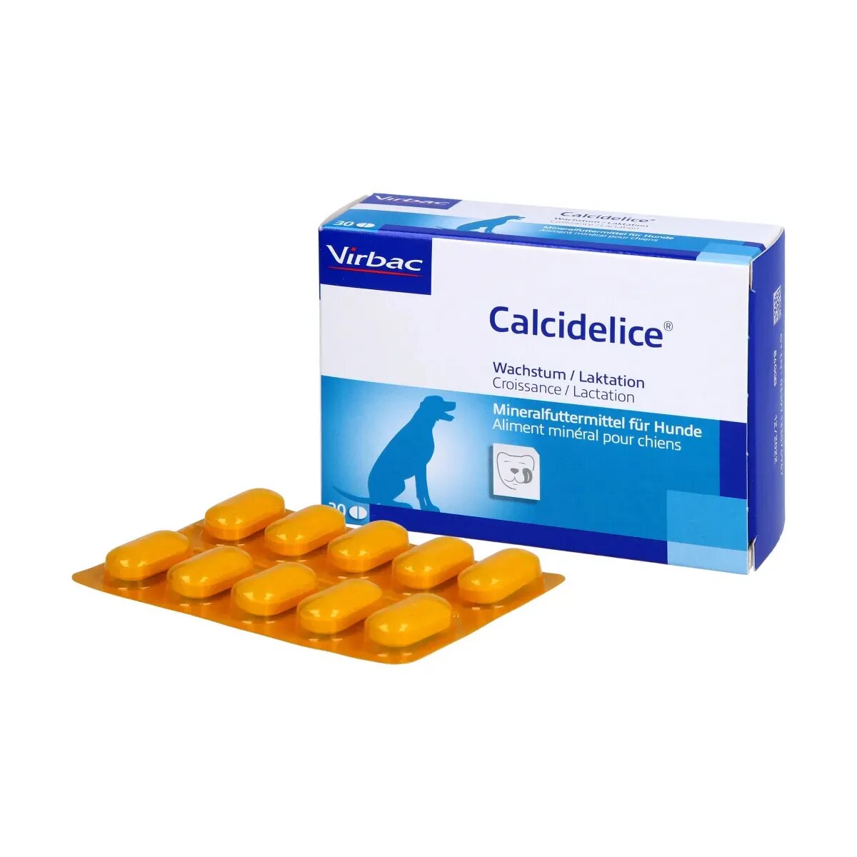 Virbac Calcidelice supliment sistem osos sistem articular câini junior comprimate Calcidelice XS-XL supliment sistem osos sistem articular câini junior blister 30 comprimate
