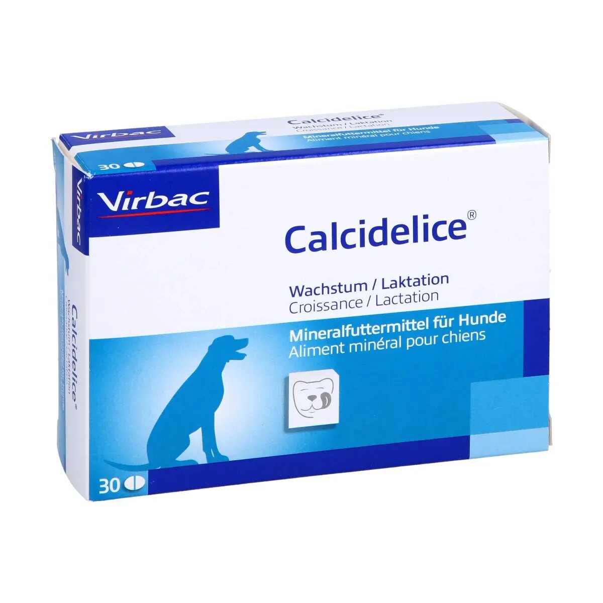 Virbac Calcidelice supliment sistem osos sistem articular câini junior comprimate Calcidelice XS-XL supliment sistem osos sistem articular câini junior blister 30 comprimate