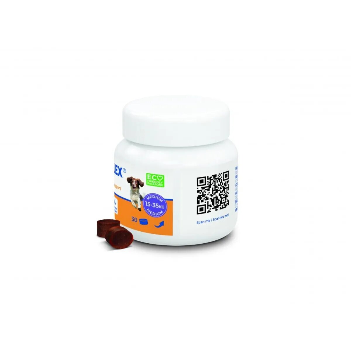 Virbac Movoflex Soft Chews ( 15 - 35kg) supliment sistem articular câini comprimate masticabile Movoflex Soft Chews(15 - 35kg) M supliment sistem articular câini flacon 30 comprimate masticabile