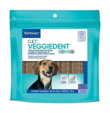 Virbac Veggiedent Dental Chew FR3SH M (10-30 kg) 15 bucati