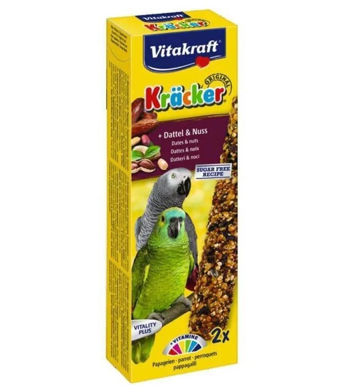 Vitakraft BATON PAPAGAL CU NUCI 180G