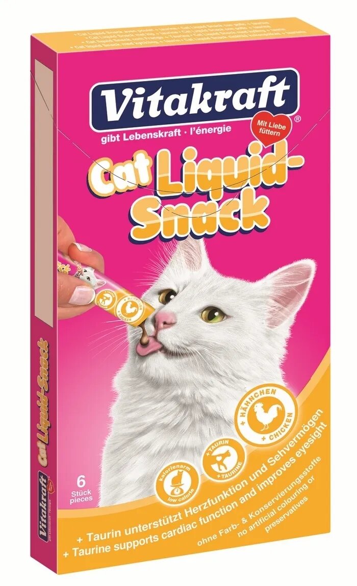 Vitakraft Cat Snack Lichid Pui 6 x 15 g