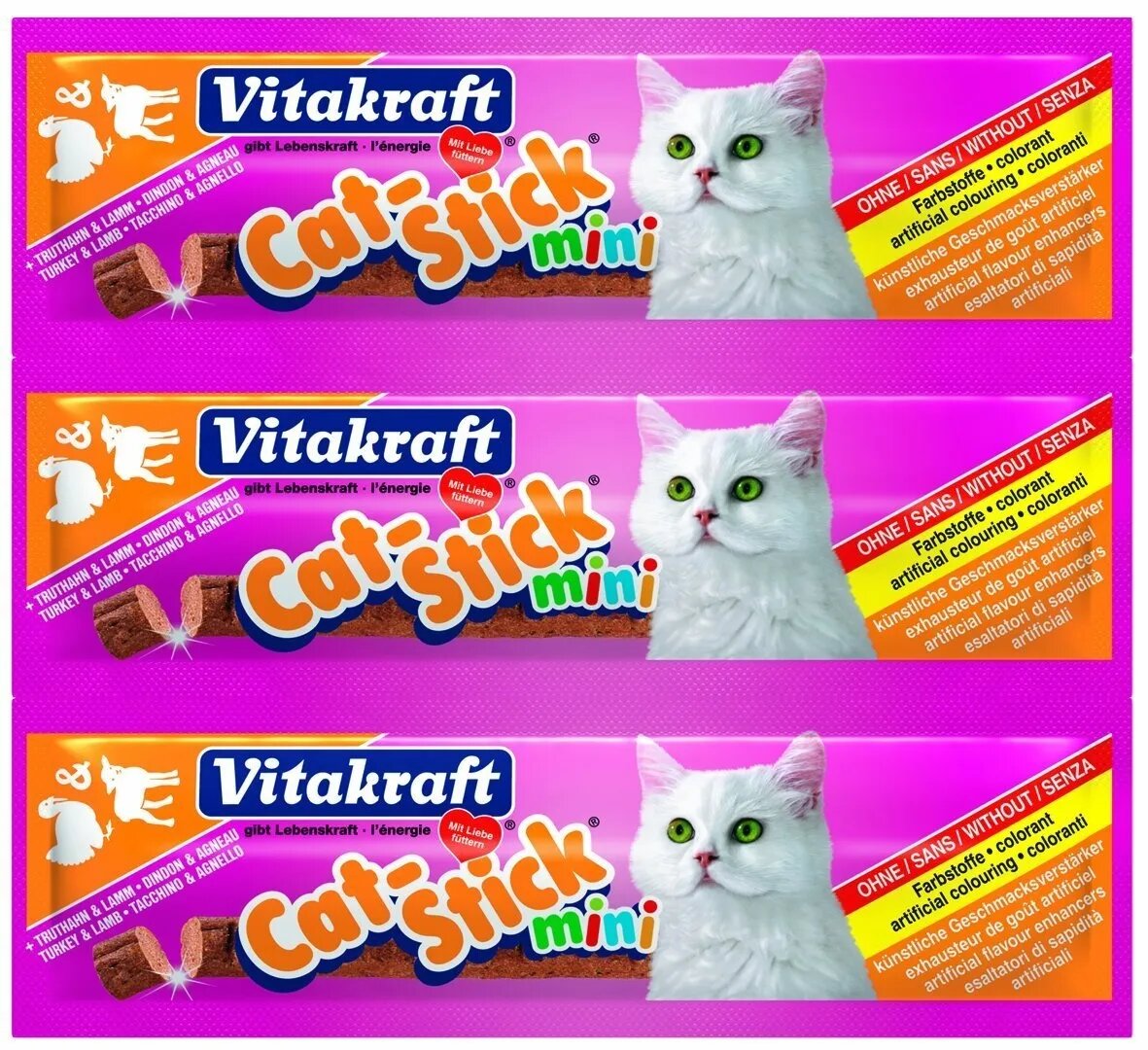 Vitakraft Cat Sticks Curcan Si Miel 18 g