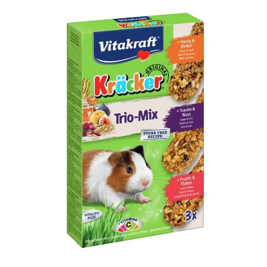 Vitakraft Kracker G Pig Trio Miere Nuci Fructe 168 g