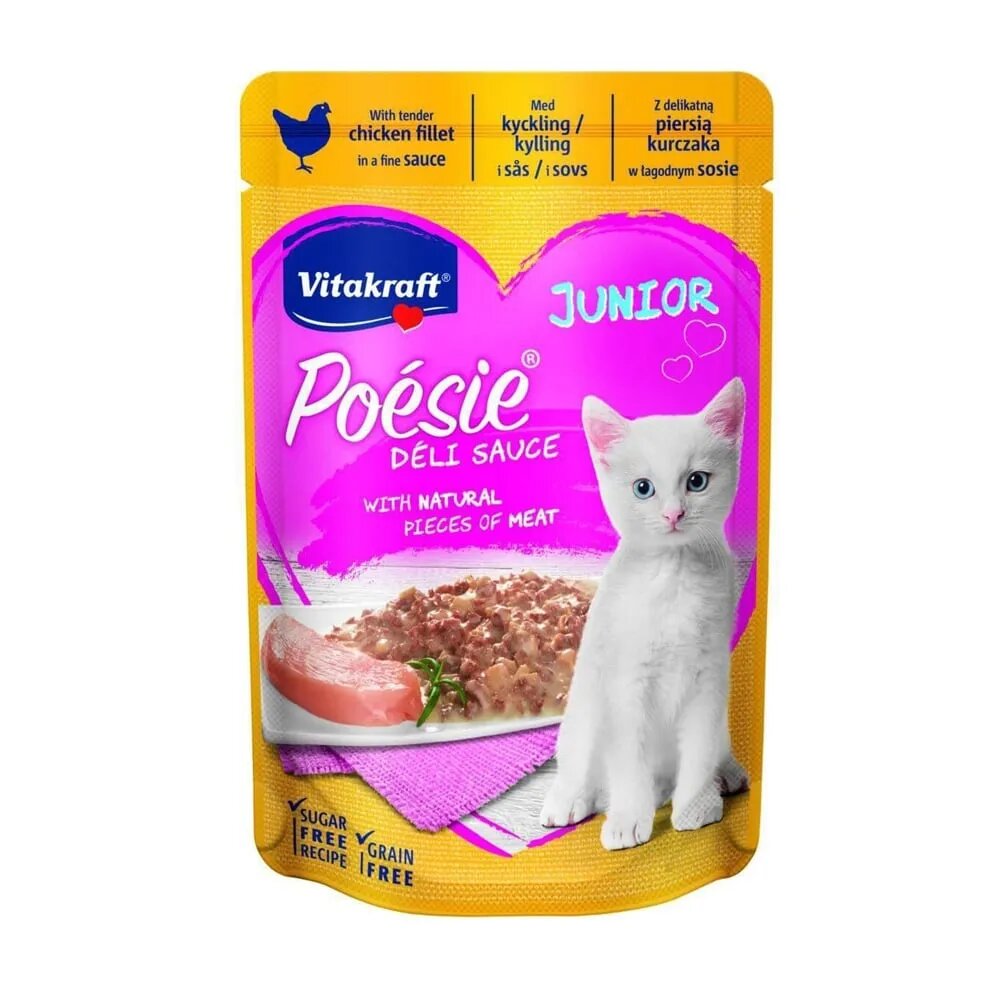 Vitakraft Poesie Plic Junior Pui In Sos 85 g