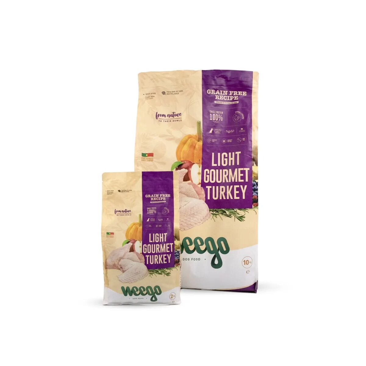 WEEGO Light Gourment Turkey XS-XL Curcan hrană uscată monoproteică fără cereale câini senior obezitate 2kg