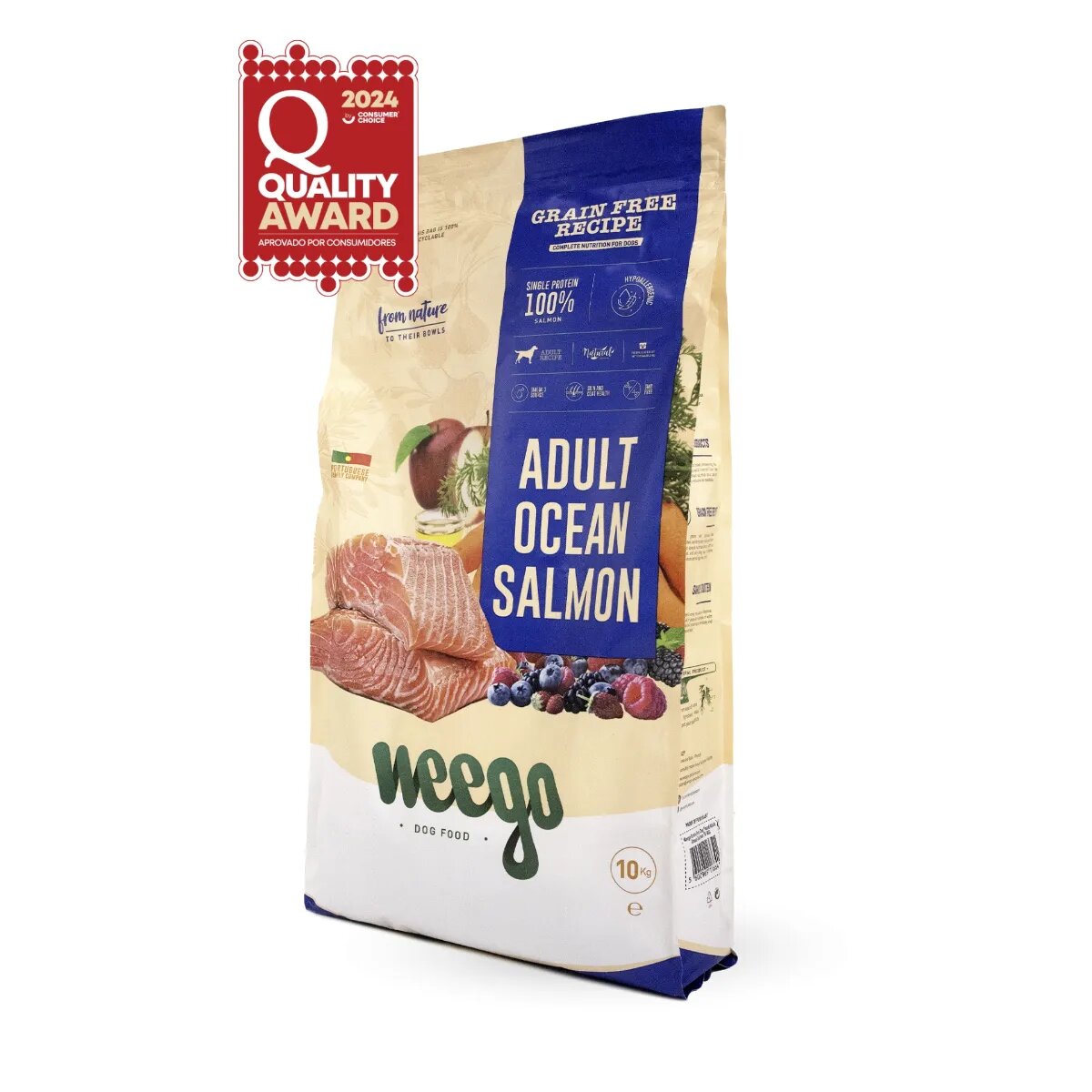 WEEGO Ocean Salmon XS-XL Somon hrană uscată monoproteică fără cereale câini 10kg