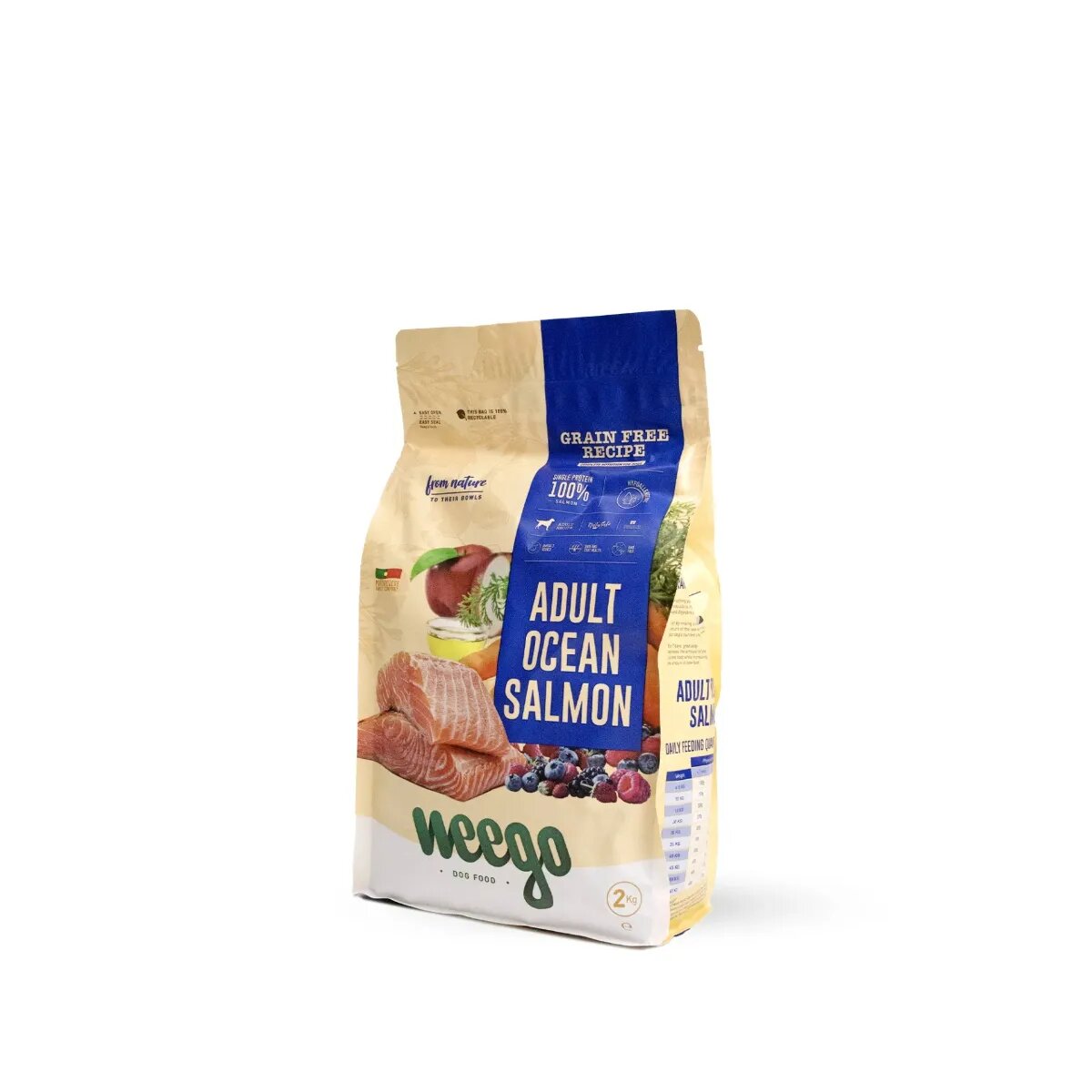 WEEGO Ocean Salmon XS-XL Somon hrană uscată monoproteică fără cereale câini 2kg