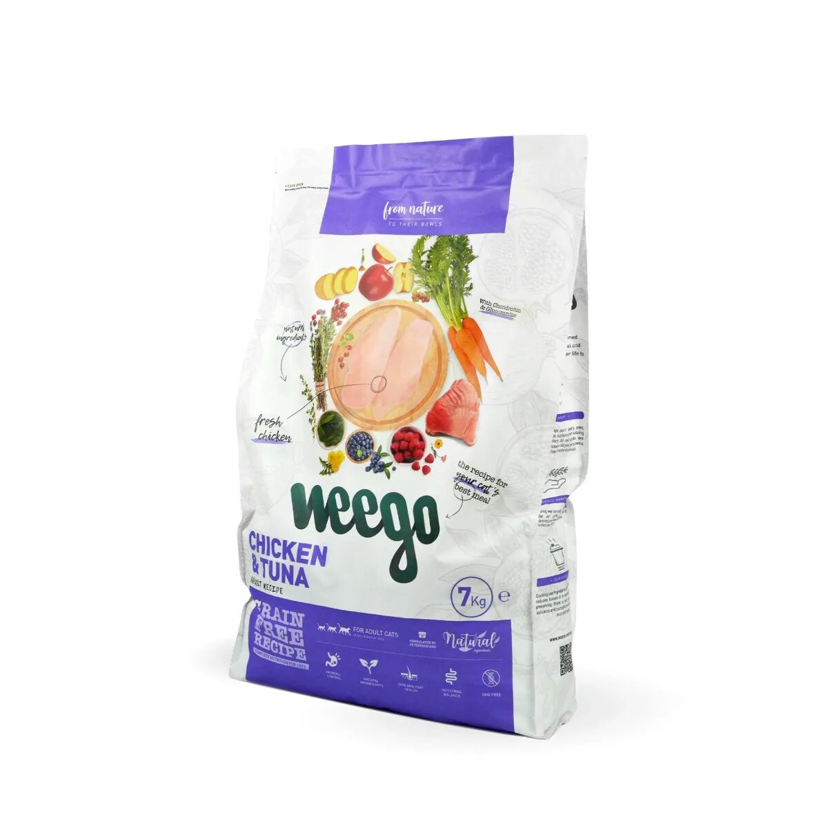 WEEGO Pui și Ton hrană uscată fără cereale pisici 7kg