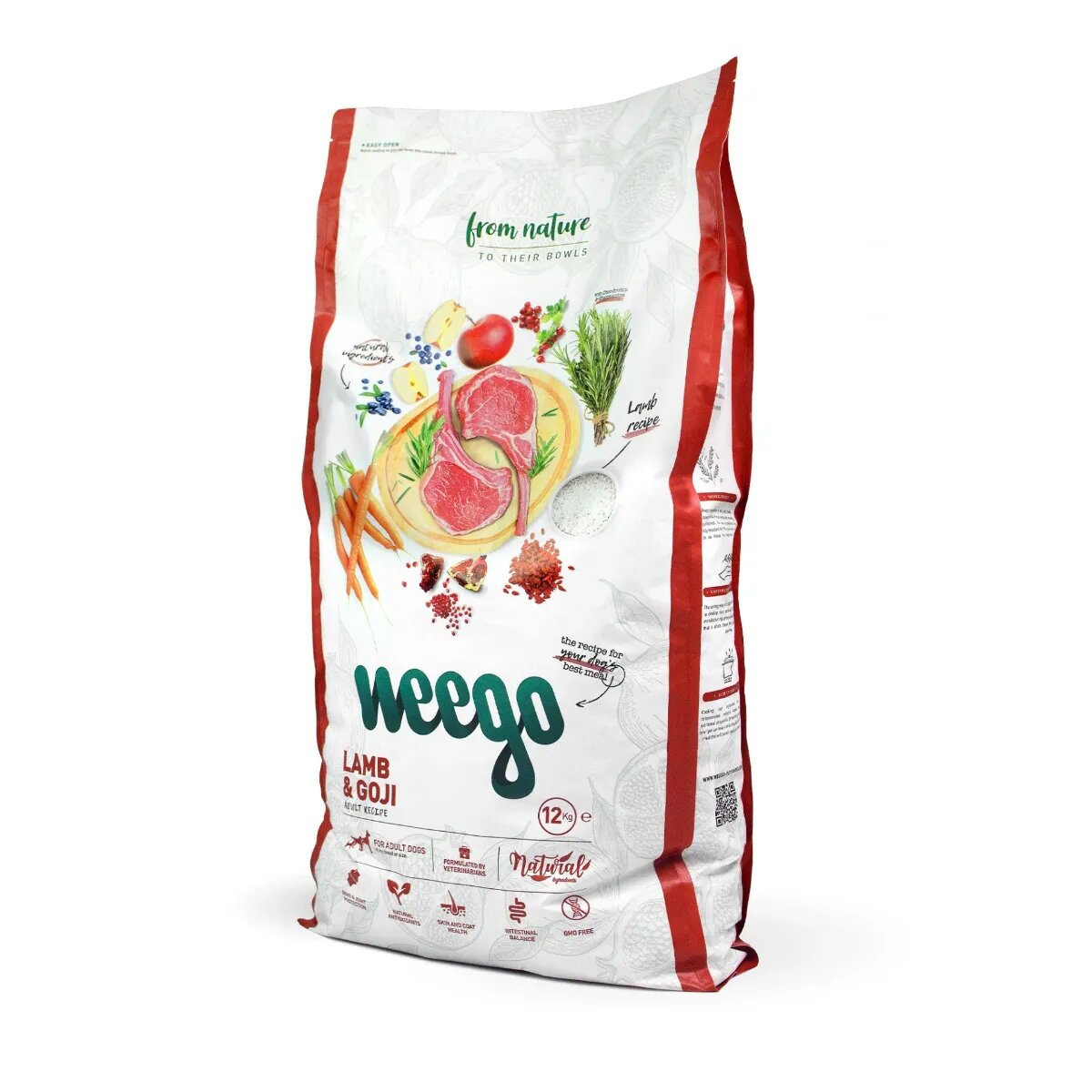 WEEGO XS-XL Miel și Goji hrană uscată câini 12kg