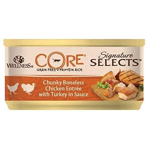 Wellness Core Hrana Umeda Signature Select cu Pui si Ficat de Pui in Sos 79 g
