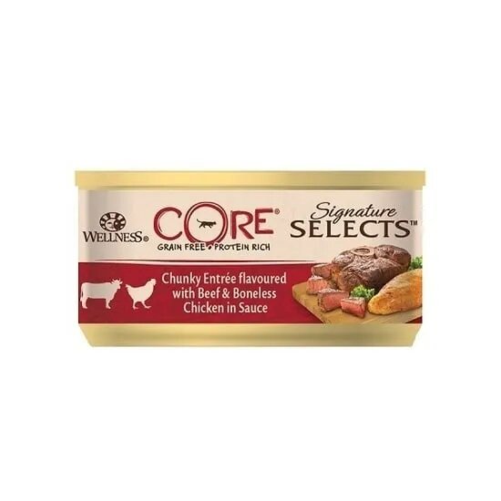 Wellness Core Hrana Umeda Signature Select cu Vita si Pui in Sos 79 g