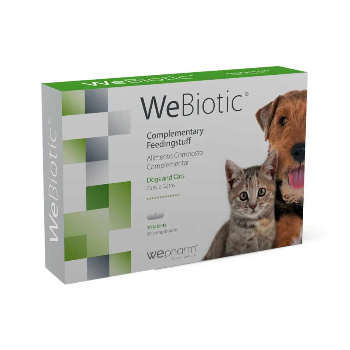 Wepharm WeBiotic supliment sistem digestiv câini comprimate WeBiotic XS-XL supliment sistem digestiv câini și pisici flacon 30 comprimate