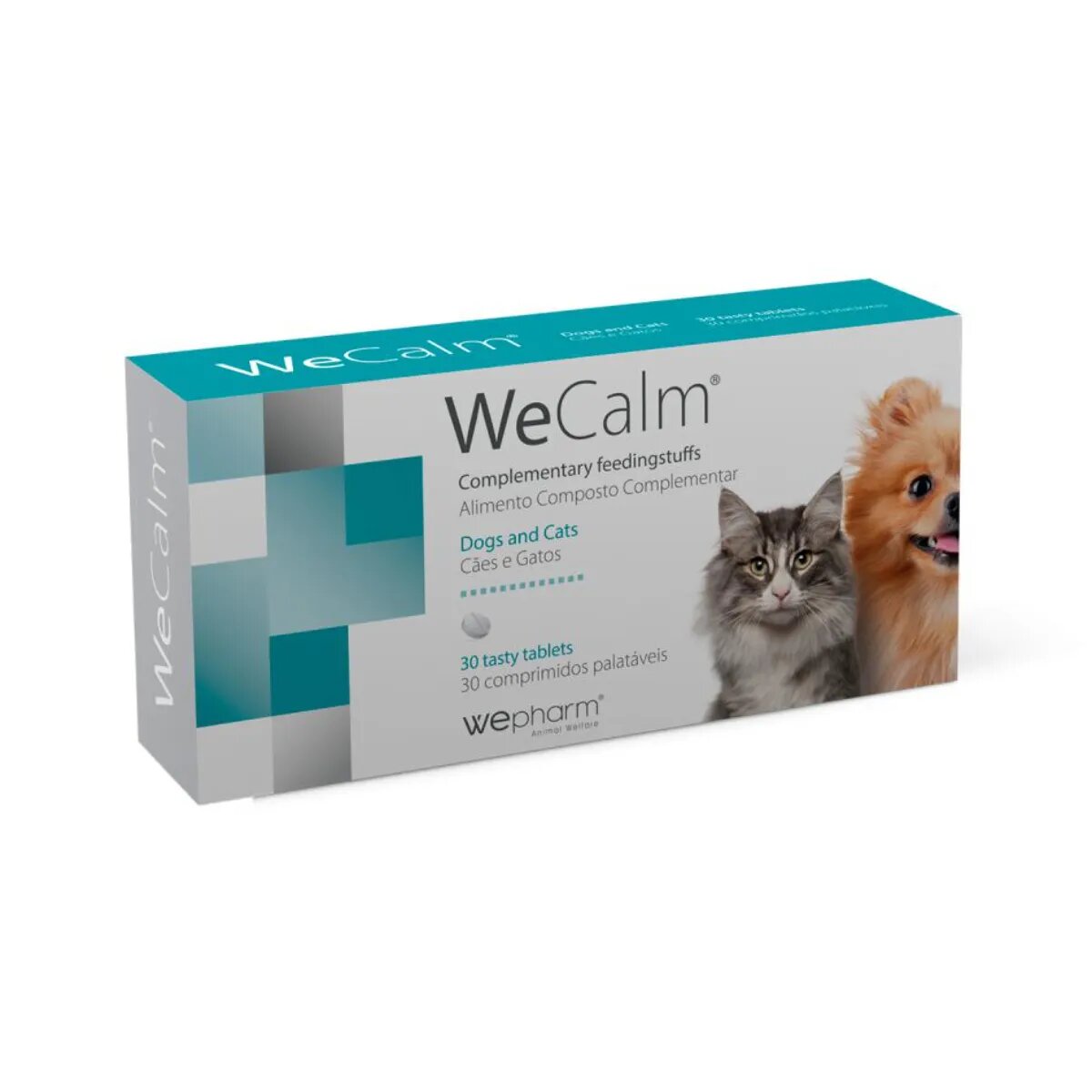Wepharm WeCalm supliment sistem nervos & calmante câini comprimate WeCalm XS-XL supliment sistem nervos & calmante câini și pisici flacon 30 comprimate