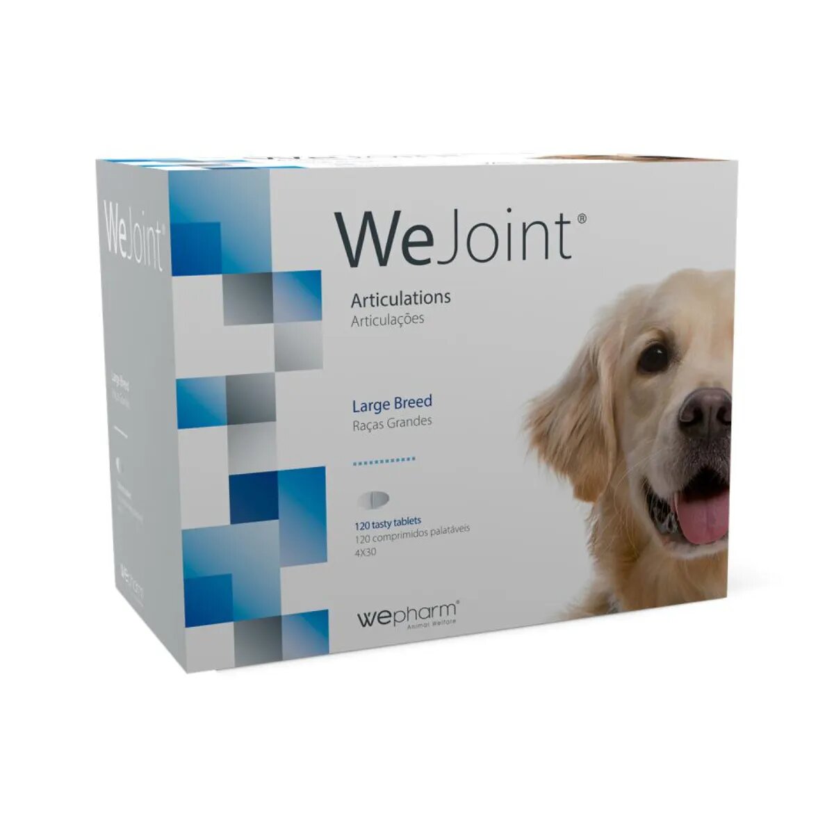 Wepharm WeJoint Large Breeds supliment sistem articular câini comprimate WeJoint Large Breeds L-XL supliment sistem articular câini flacon 120 comprimate