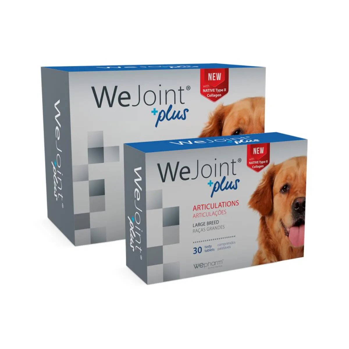 Wepharm WeJoint Plus Large Breeds supliment sistem articular câini comprimate WeJoint Plus Large Breeds L-XL supliment sistem articular câini flacon 120 comprimate