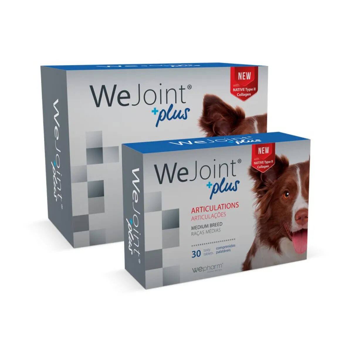 Wepharm WeJoint Plus Medium Breeds supliment sistem articular câini comprimate WeJoint Plus Medium Breeds M supliment sistem articular câini flacon 30 comprimate