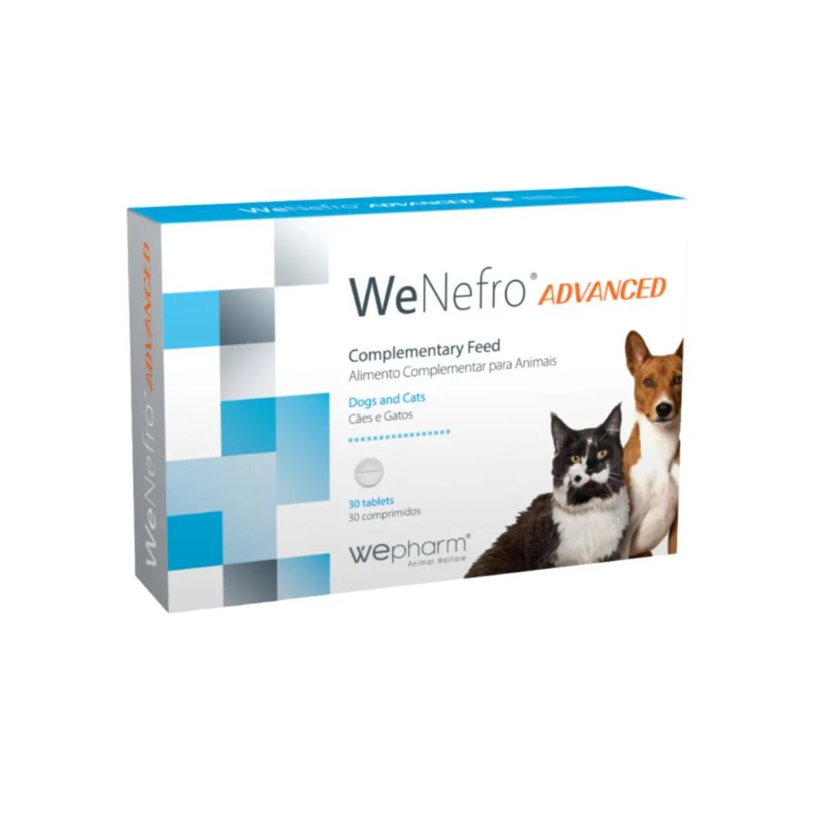 Wepharm WeNefro Advanced supliment sistem renal câini comprimate WeNefro Advanced XS-XL supliment sistem renal câini și pisici flacon 30 comprimate