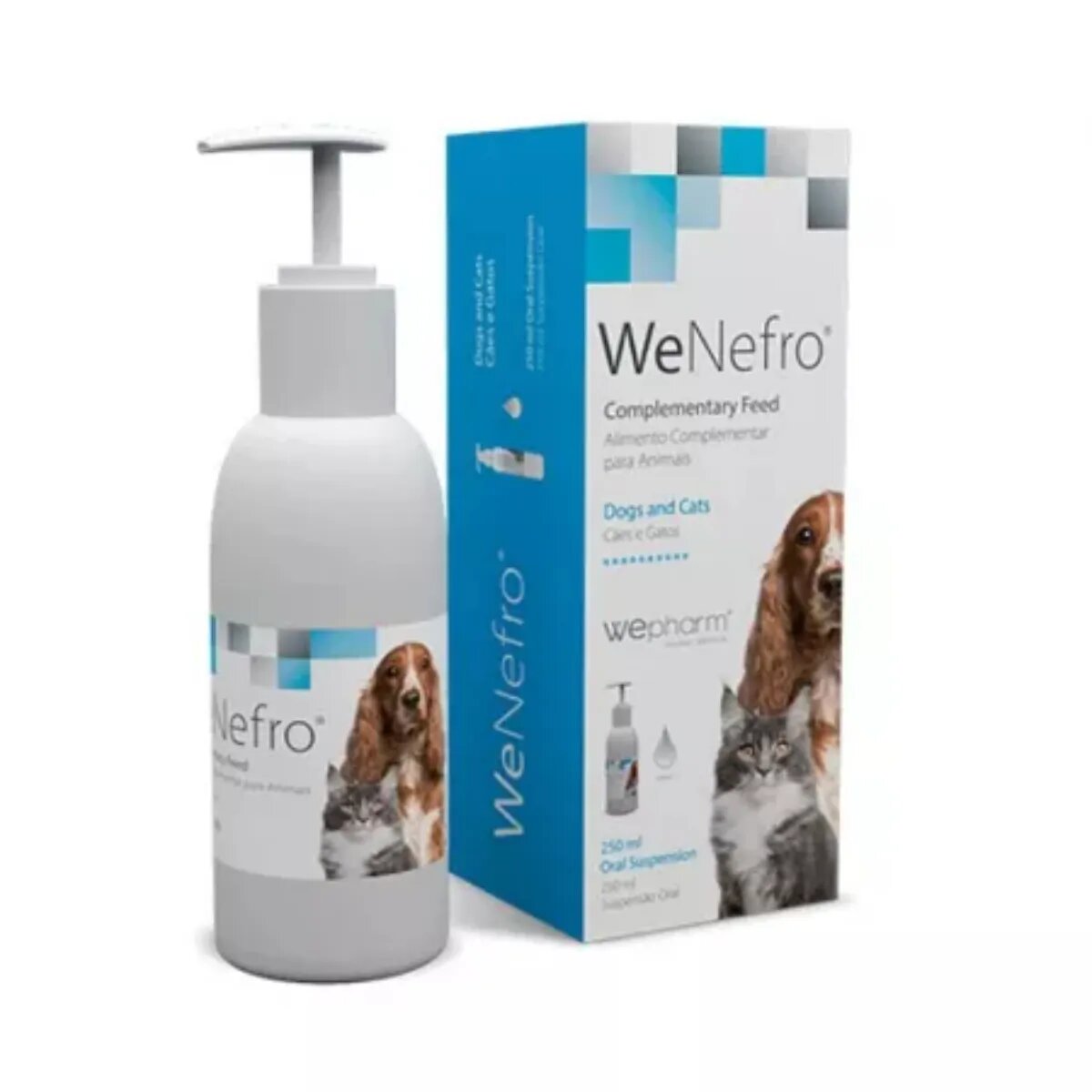 Wepharm WeNefro supliment sistem renal câini pastă orală WeNefro XS-S supliment sistem renal câini și pisici flacon cu aplicator 250ml pastă orală