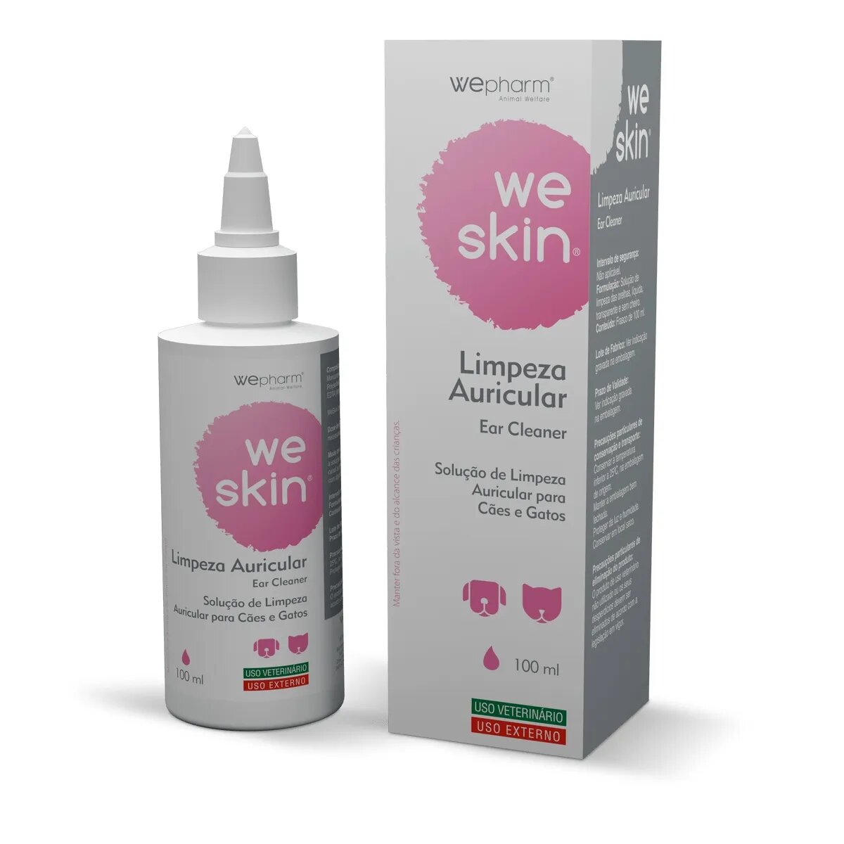 Wepharm WeSkin Ear Cleaner soluție curătare urechi câini și pisici 100ml