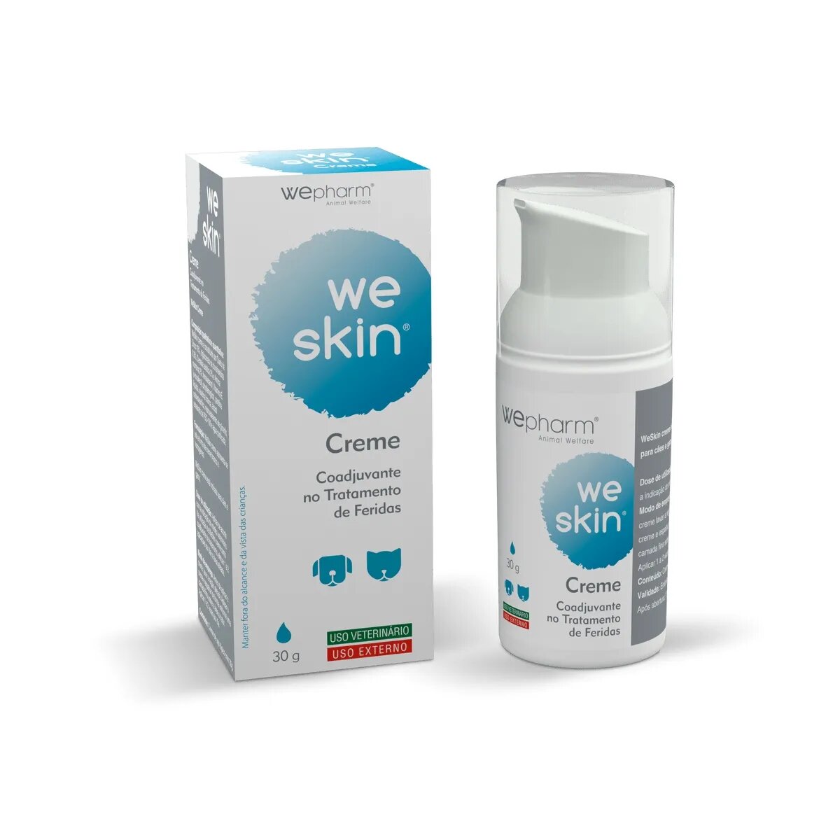 Wepharm WeSkin Healing & Repair cremă câini și pisici hidratantă cicatrizantă flacon 30g