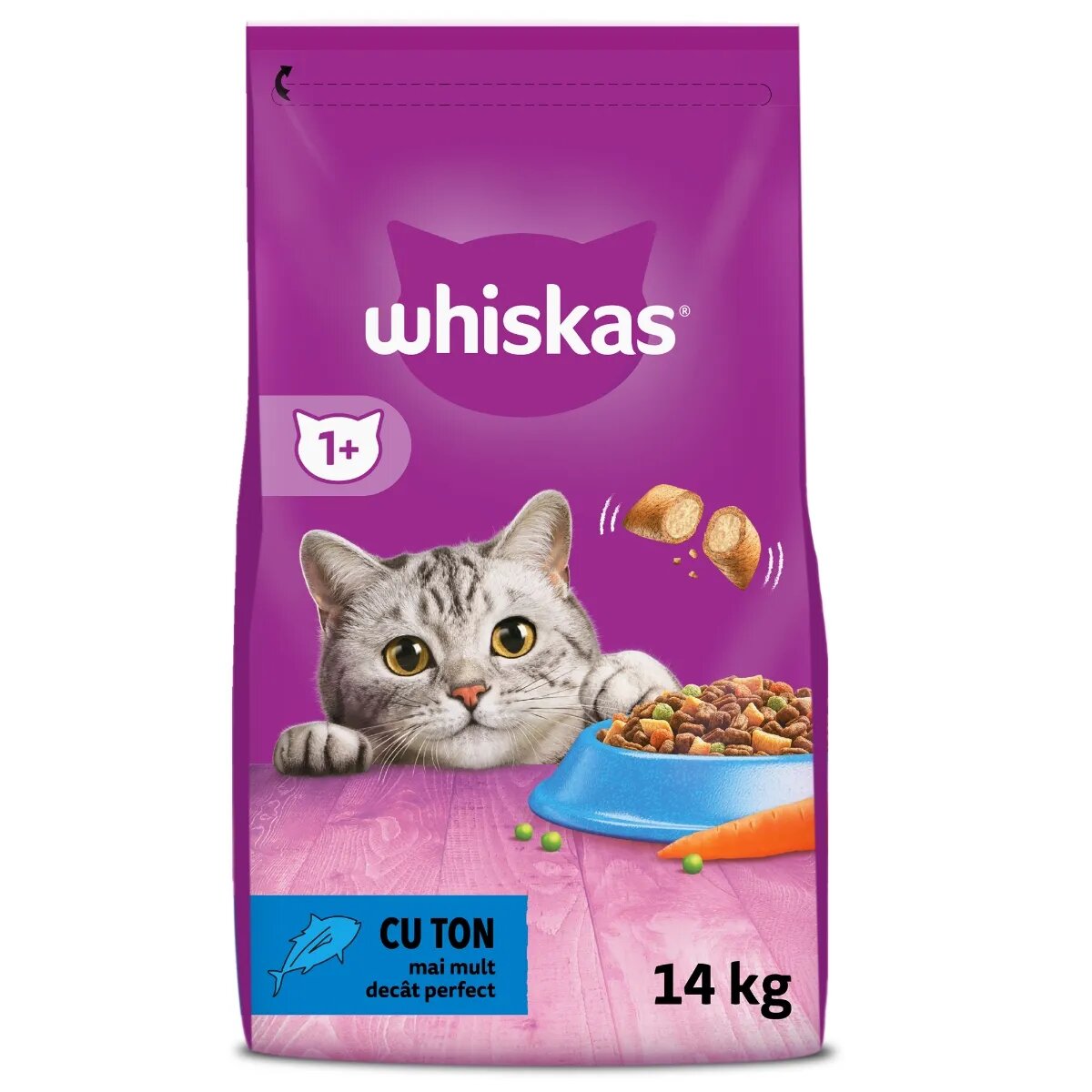 WHISKAS Adult Ton hrană uscată pisici 14kg