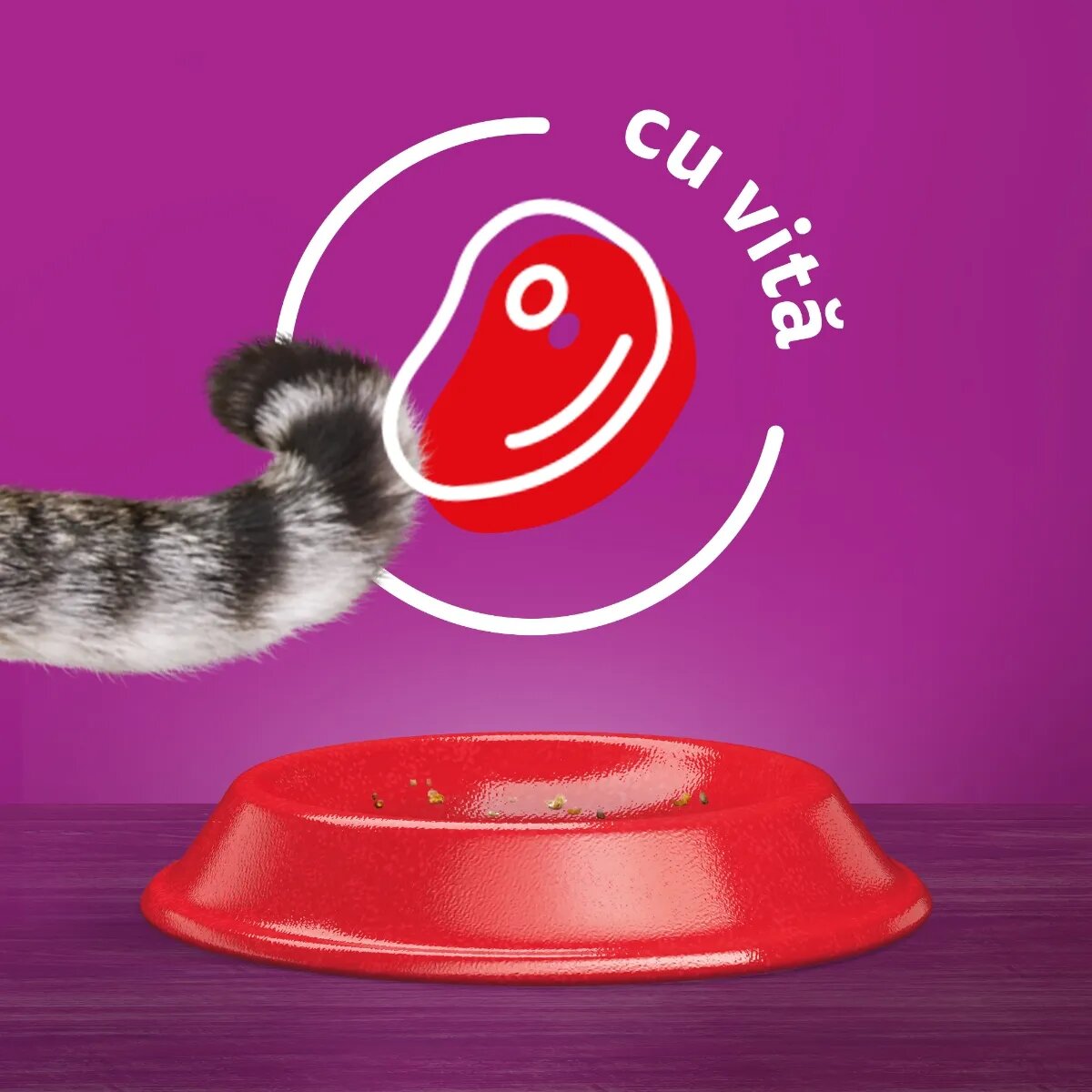 WHISKAS Adult Vită hrană uscată pisici 3.8kg