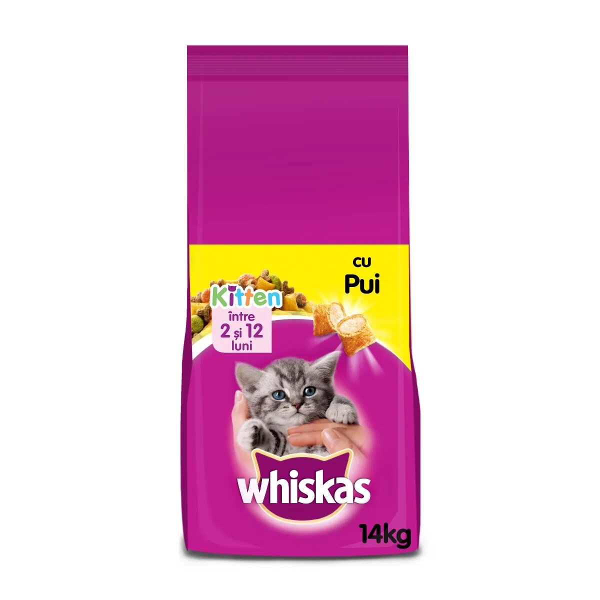 WHISKAS Junior Pui hrană uscată pisici junior 14kg