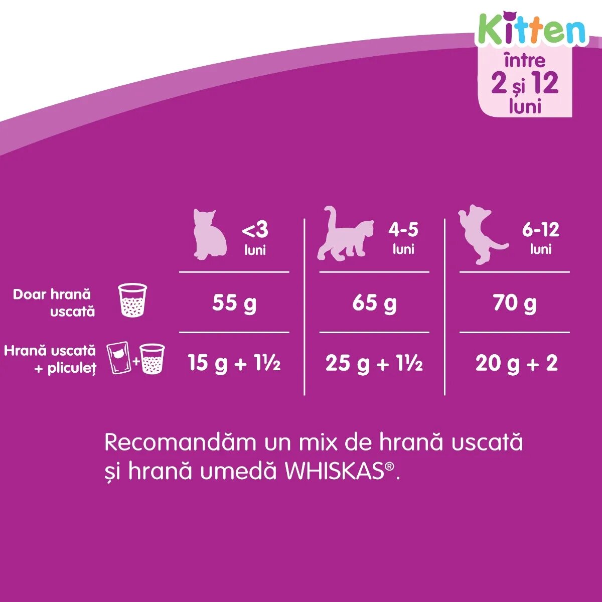 WHISKAS Junior Pui hrană uscată pisici junior 14kg