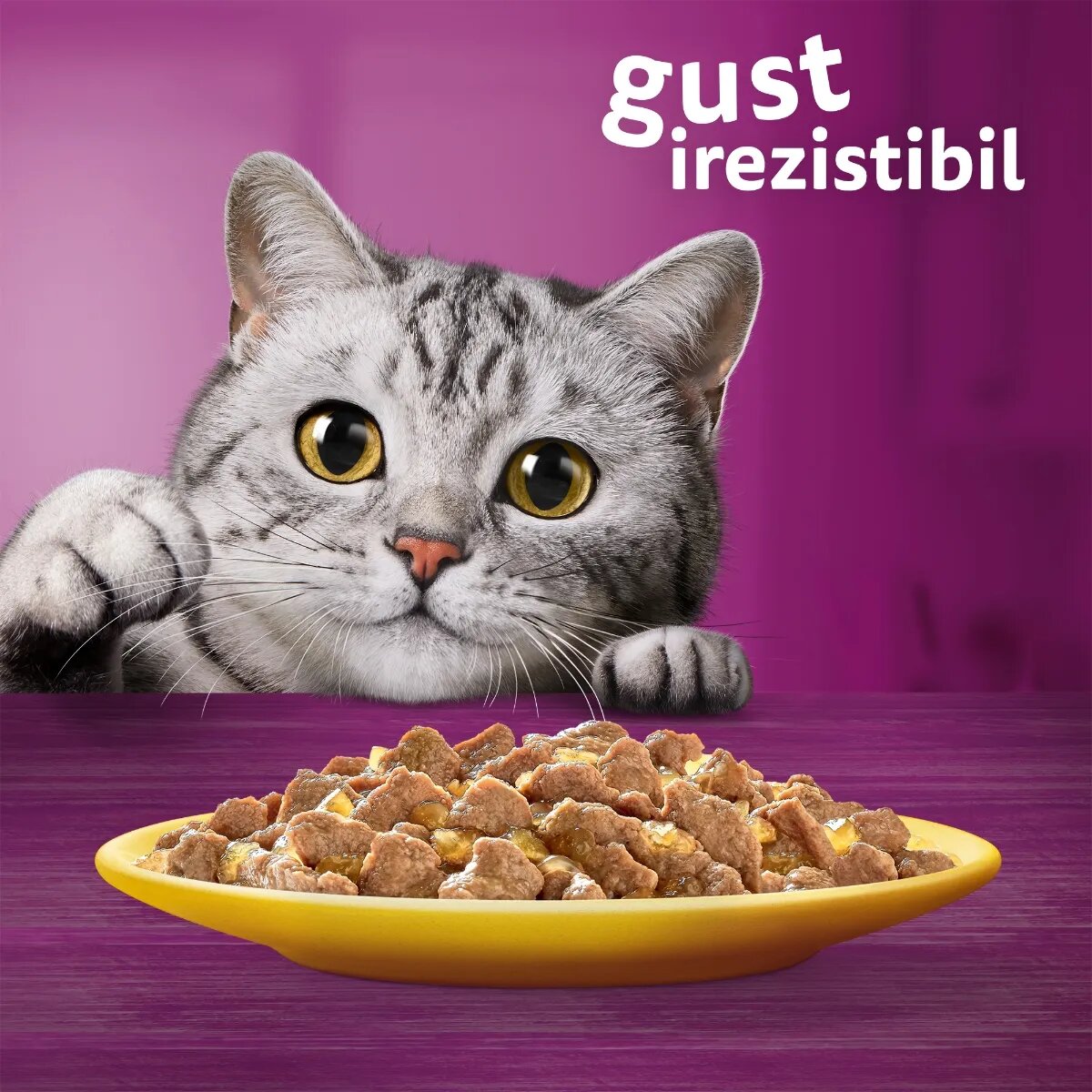 WHISKAS Pui plic hrană umedă pisici (în aspic) 85g