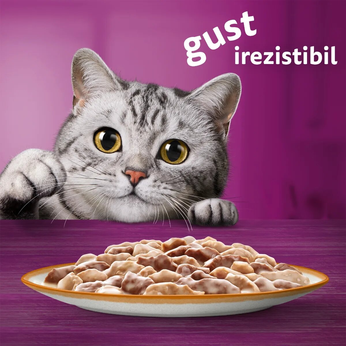 WHISKAS Tasty Mix Creamy Creations Miel și Curcan plic hrană umedă pisici (în sos) 85g